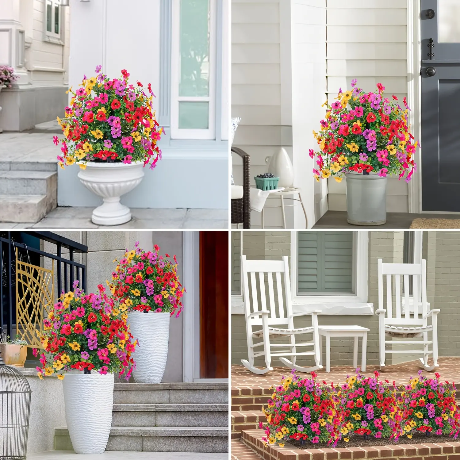 🌸LIMITED TIME SALE 50% OFF🌸Artificial Eucalyptus and Violet Ground-Insert Floral Decoration - Image 12